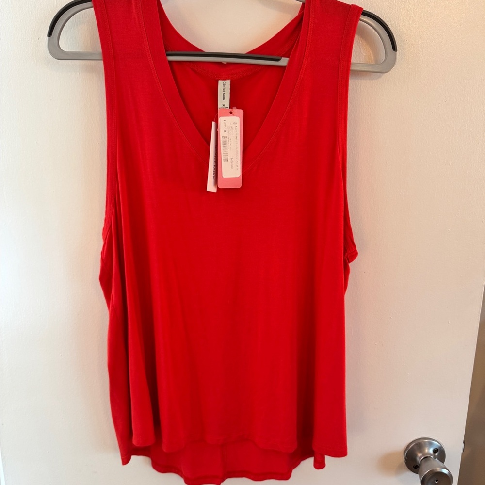 Gentle Fawn Red Tank Top Vibrant Sleeveless Style